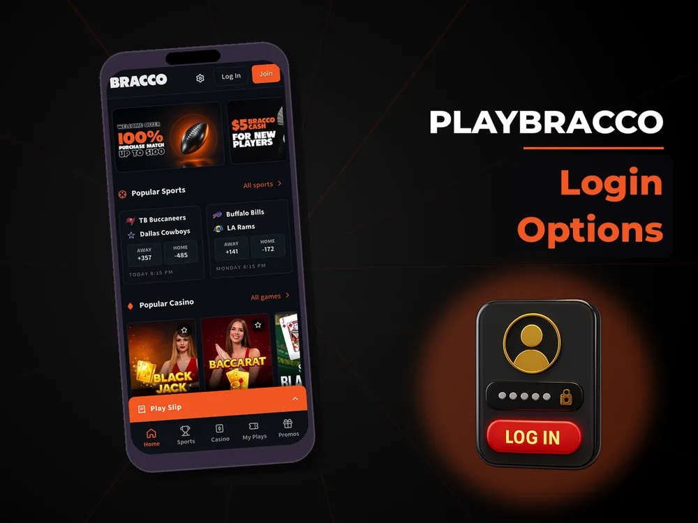 PlayBracco - Login Options